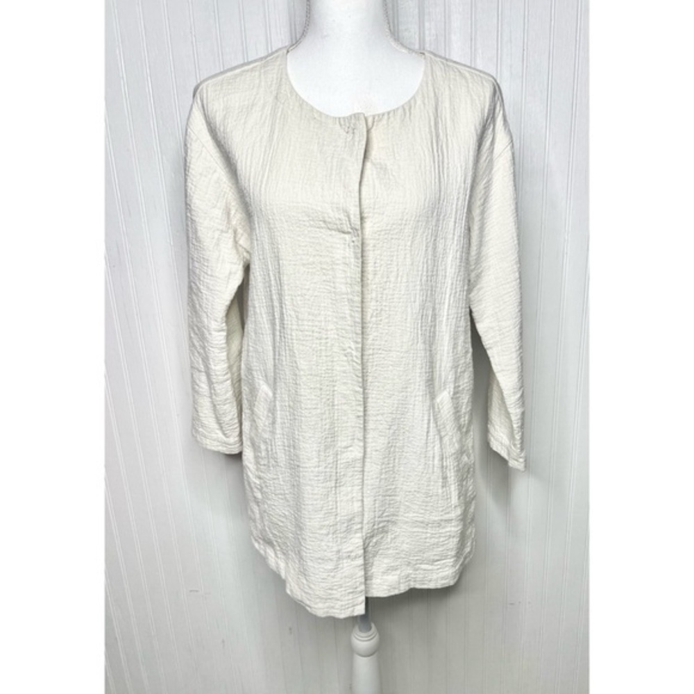 Eileen Fisher Organic Cotton Jacket Size PM